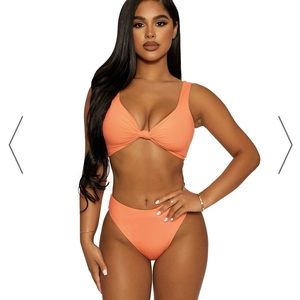Get knotty ribbed bikini by naked wardrobe. NWOT